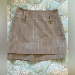 Maje Checked Short Skirt (no belt) size 36